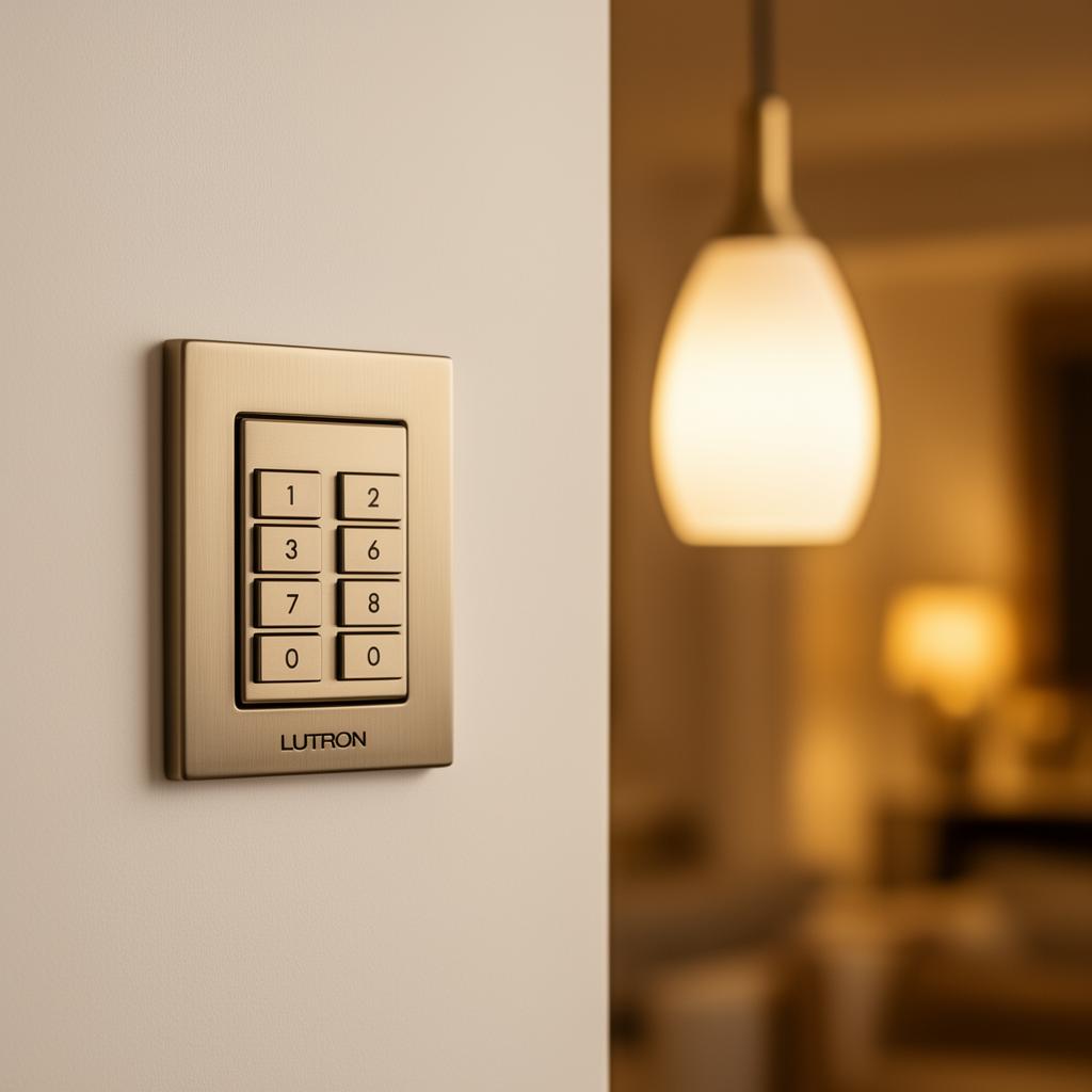 Lutron keypad detail